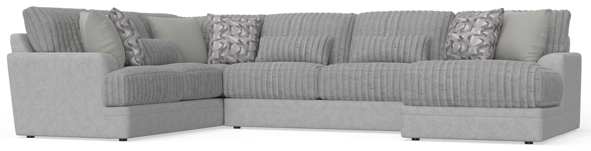 Titan - Sectional With Comfort Coil Seating And Accent Pillows Included