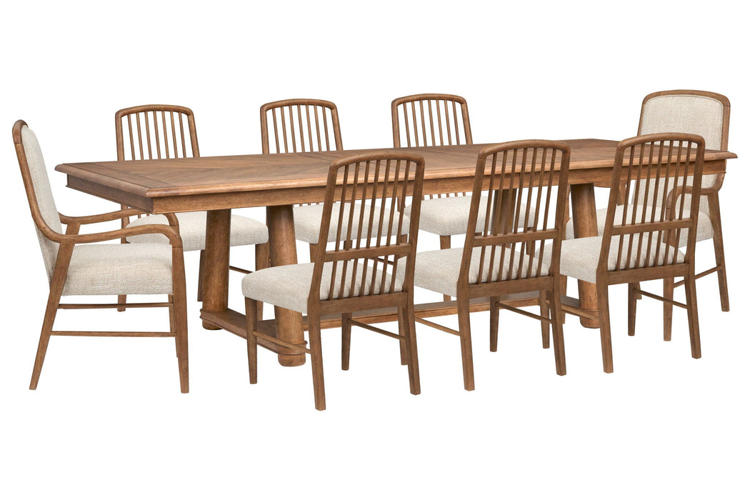 Woodward - Trestle Extendable Dining Table Set