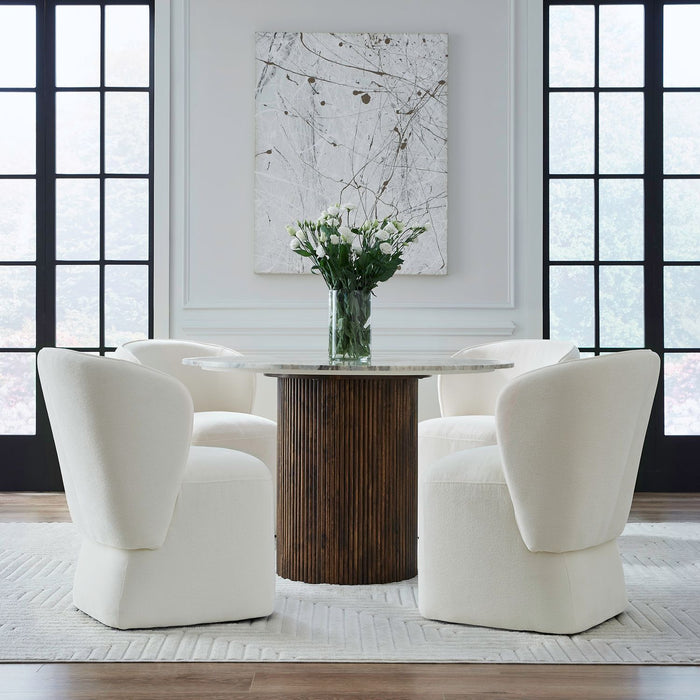 Accent Dining - Dining Chair With Casters Accent