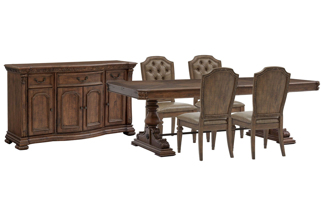 Durango - Extendable Trestle Dining Table Set