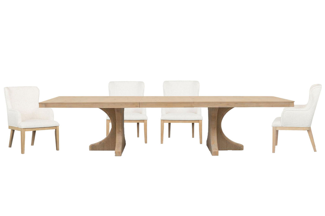 Somerset - Extendable Trestle Dining Table Set