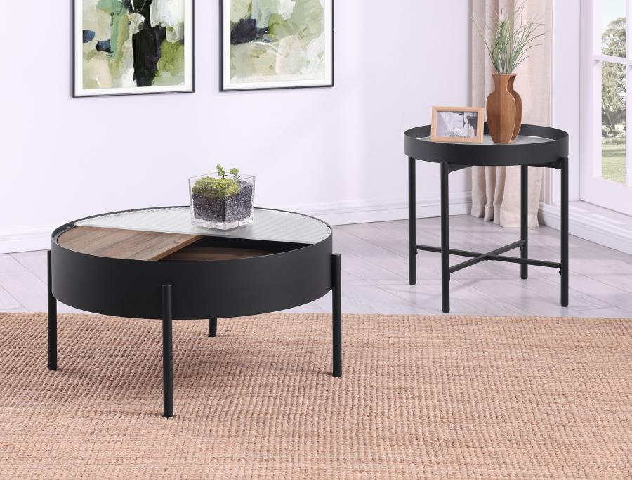 Ozella - Round Coffee Table Set