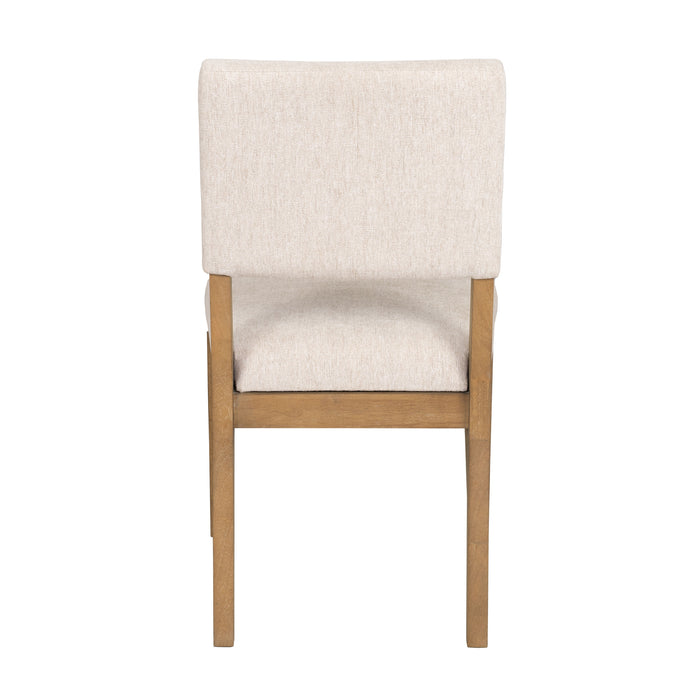 Millwork - Dining Chair (Set of 2) - White / Light Brown