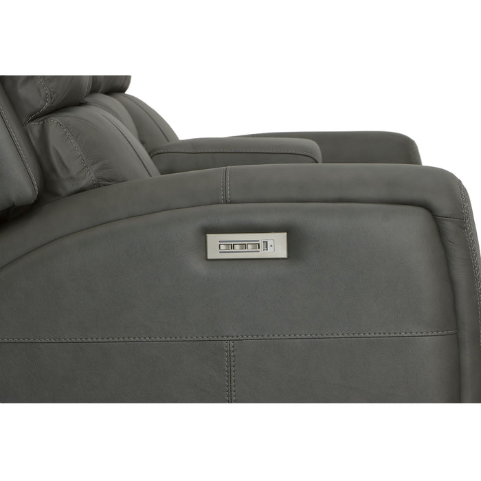 Linden - Power Reclining Loveseat With Console & Power Headrests & Lumbar