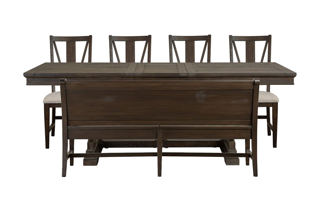 Westley Falls - Extendable Trestle Dining Table Set