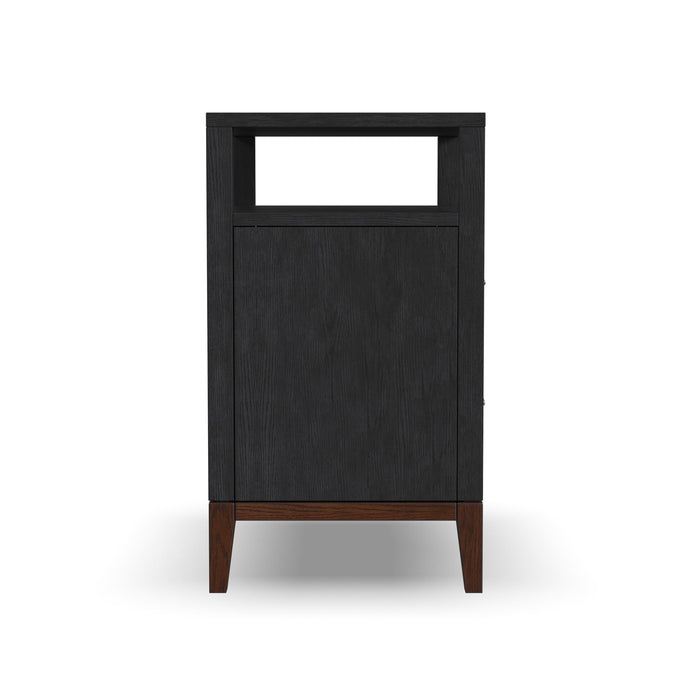 Waterfall - Nightstand - Black