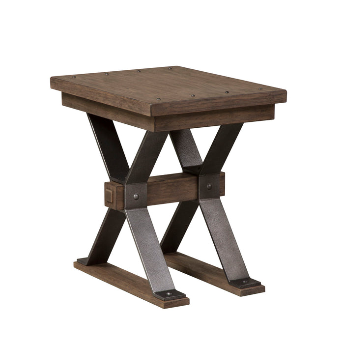 Sonoma Road - Chair Side Table - Weathered Beaten Bark