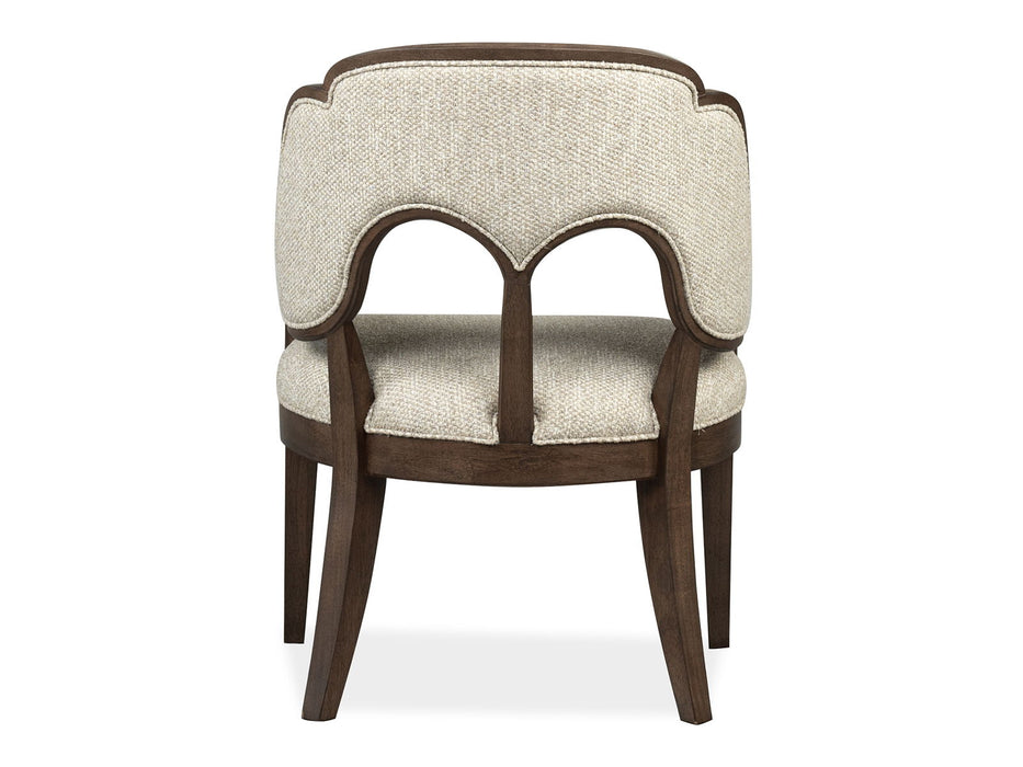 Jubilee - Upholstered Arm Chair (Set of 2) - Brown / White