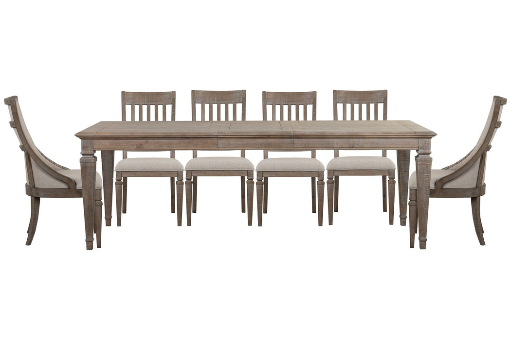 Lancaster - 7 Piece Extendable Rectangular Dining Table Set