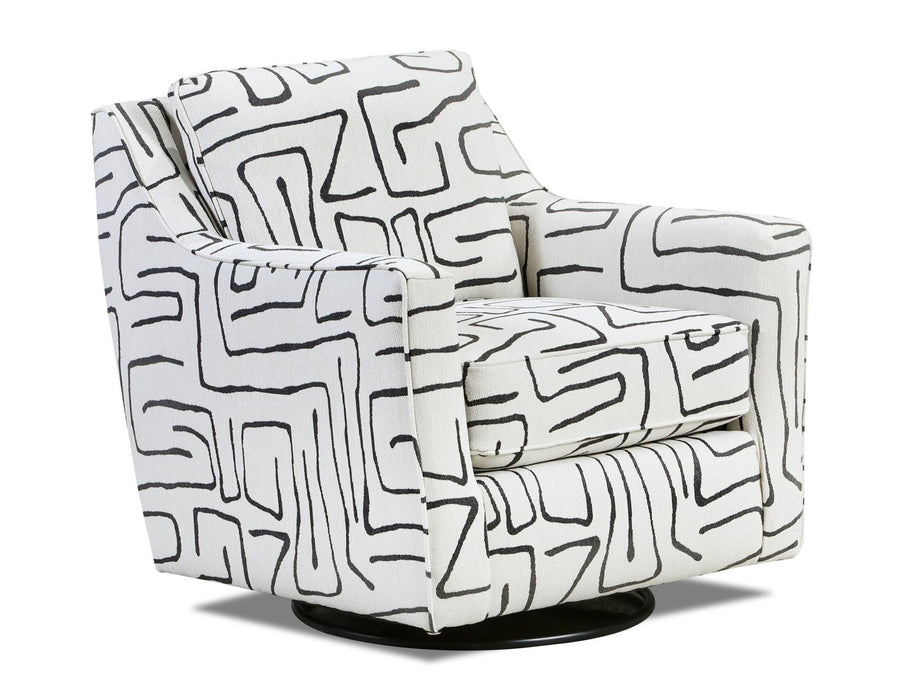 Swivel Chair in Fossil Ebony
