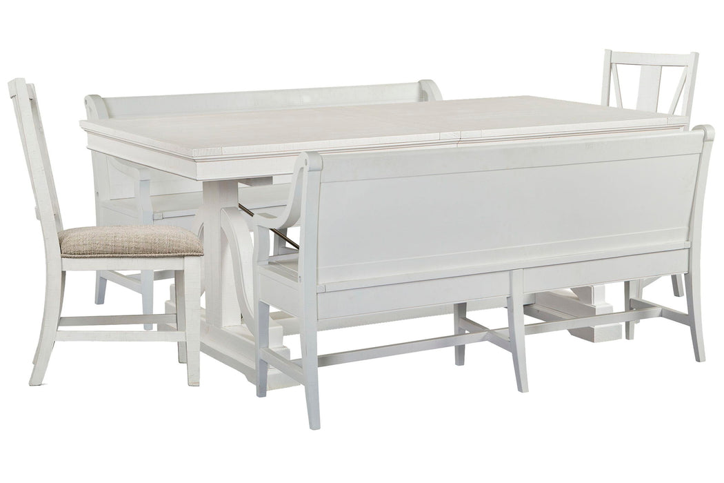 Heron Cove - Extendable Trestle Dining Table Set