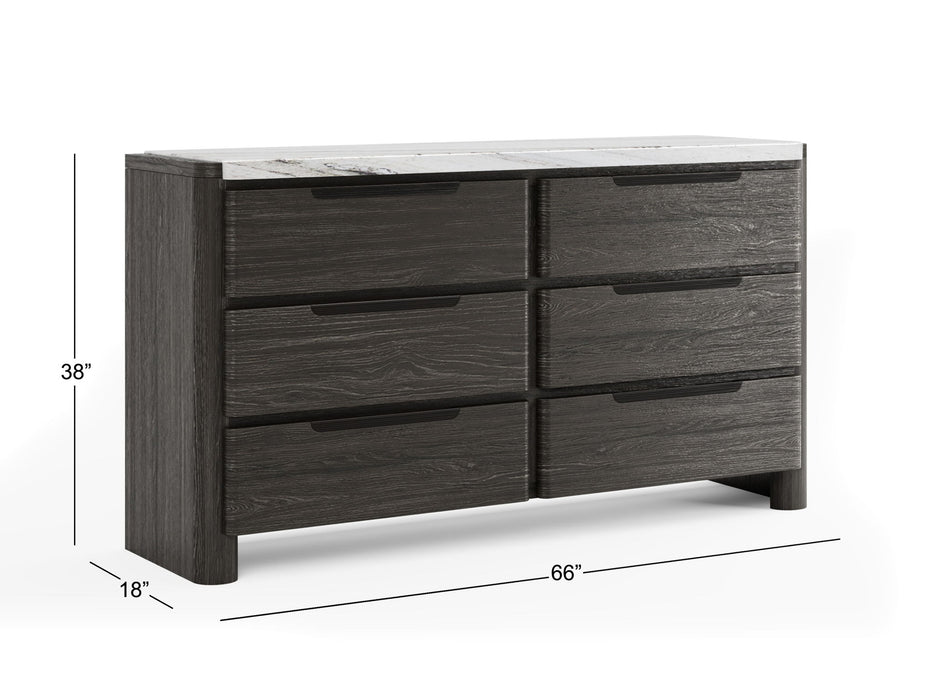 Keaton - Double Drawer Dresser - Black