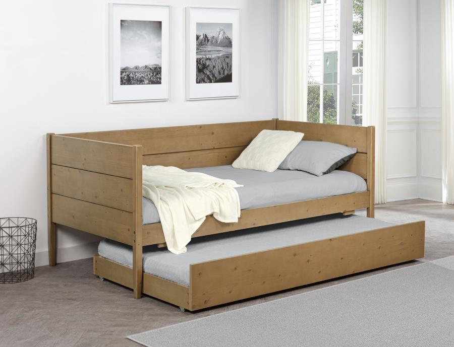 Calinda - Wood Twin Daybed With Trundle - Natural