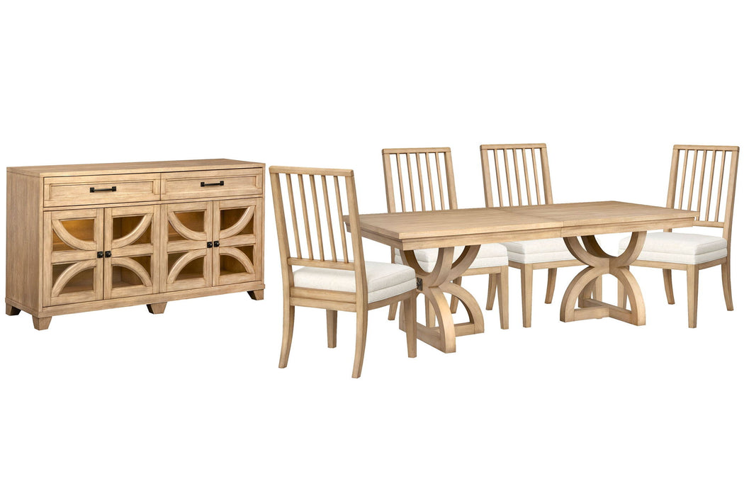 Coventry - Extendable Trestle Dining Table Set