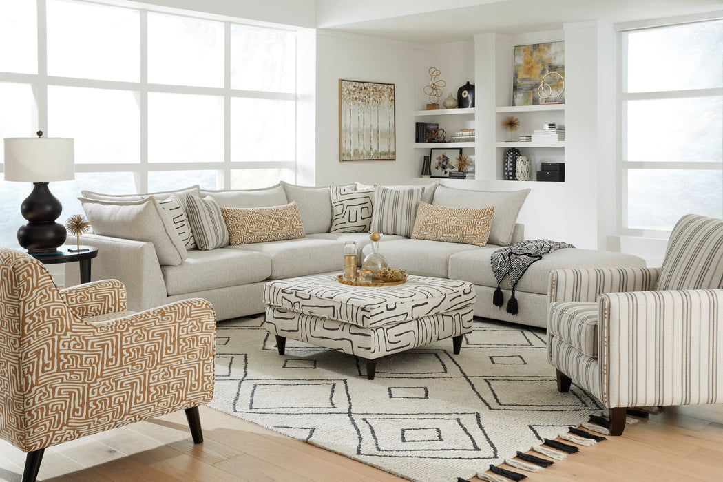 7004 4-Piece Sectional in Durango Pewter