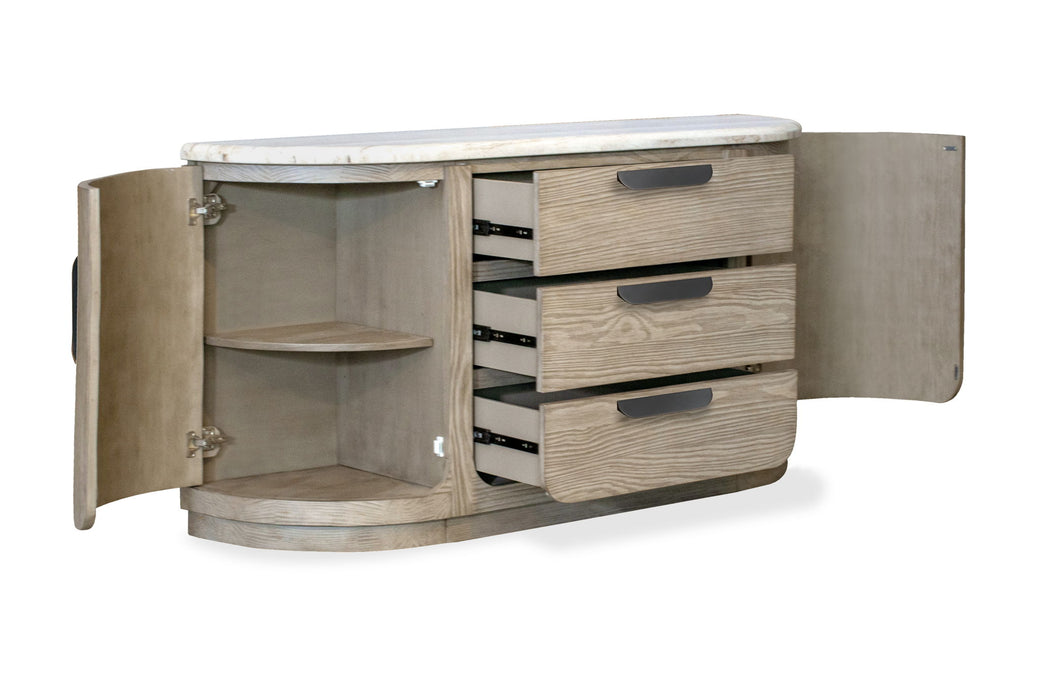 Braelyn - Stone Top Buffet - Dorian Grey