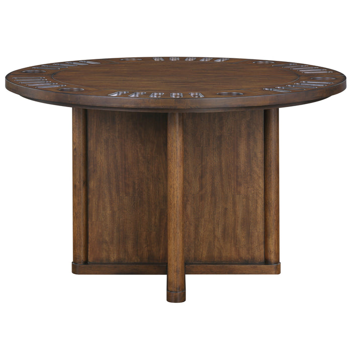 Cambridge - 6 Piece Game Set, Table, Game Top - Brown