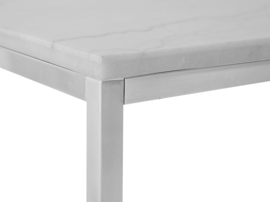 Esme - Rectangular End Table - White
