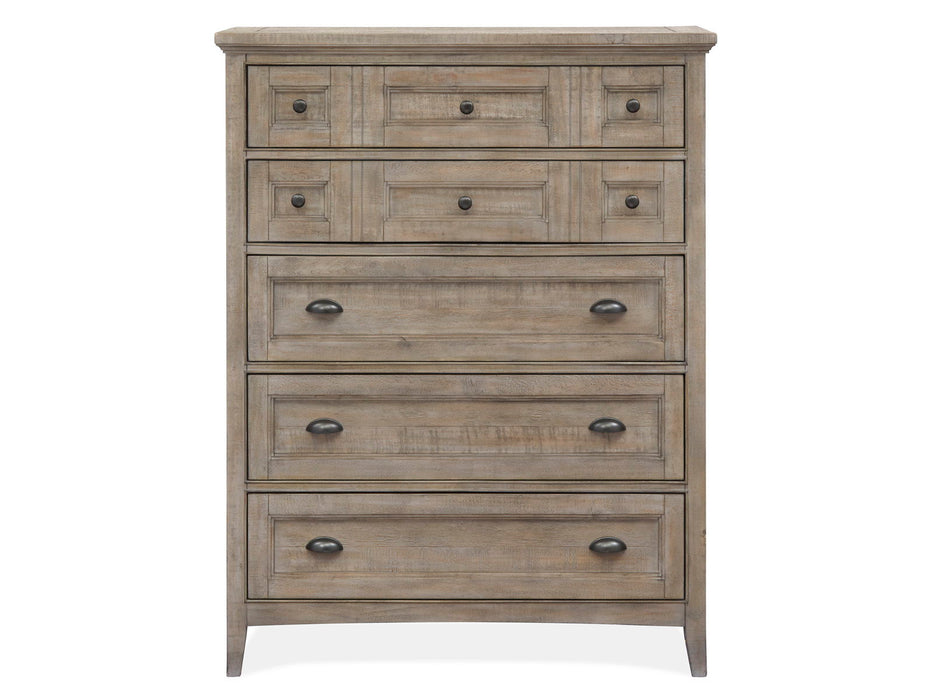 Paxton Place - Wood Drawer Chest - Dove Tail Grey