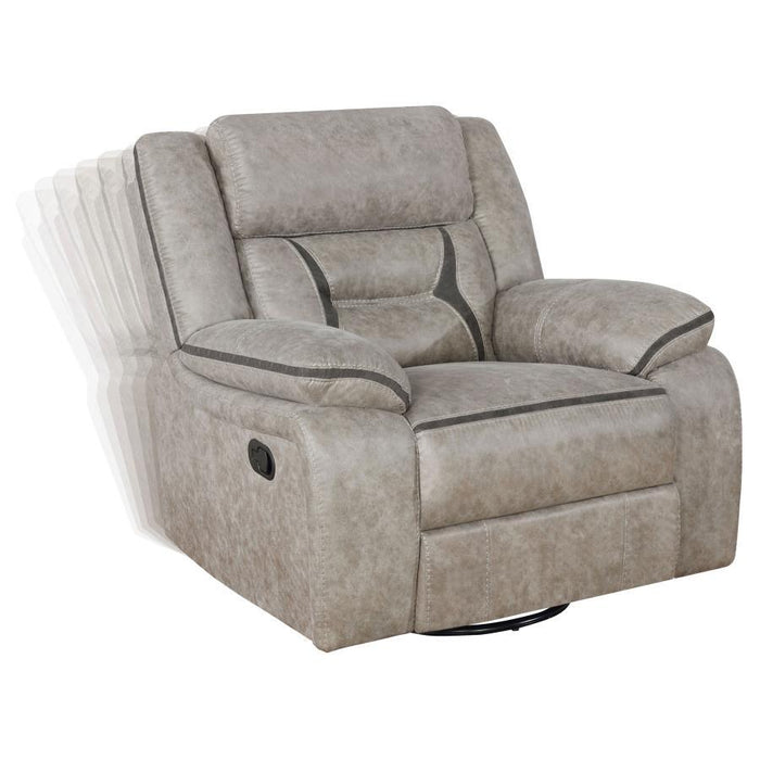Greer - Upholstered Swivel Glider Recliner Chair