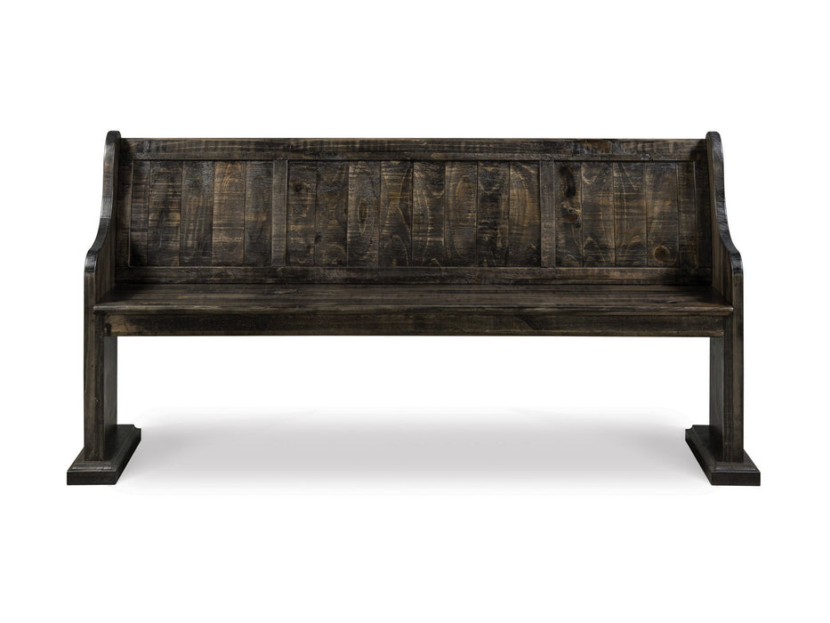 Bellamy - Bench With Back - Peppercorn