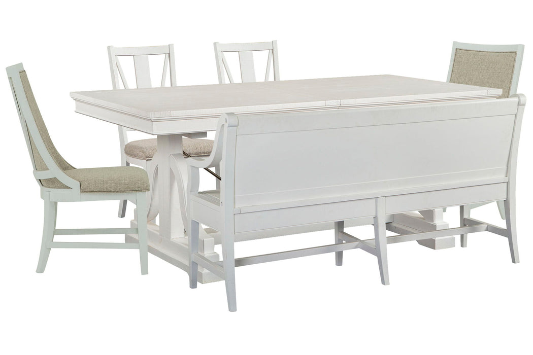 Heron Cove - Extendable Trestle Dining Table Set