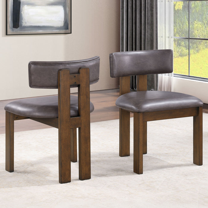 Cambridge - Dining Chair (Set of 2) - Brown / Brown — Furniture ...