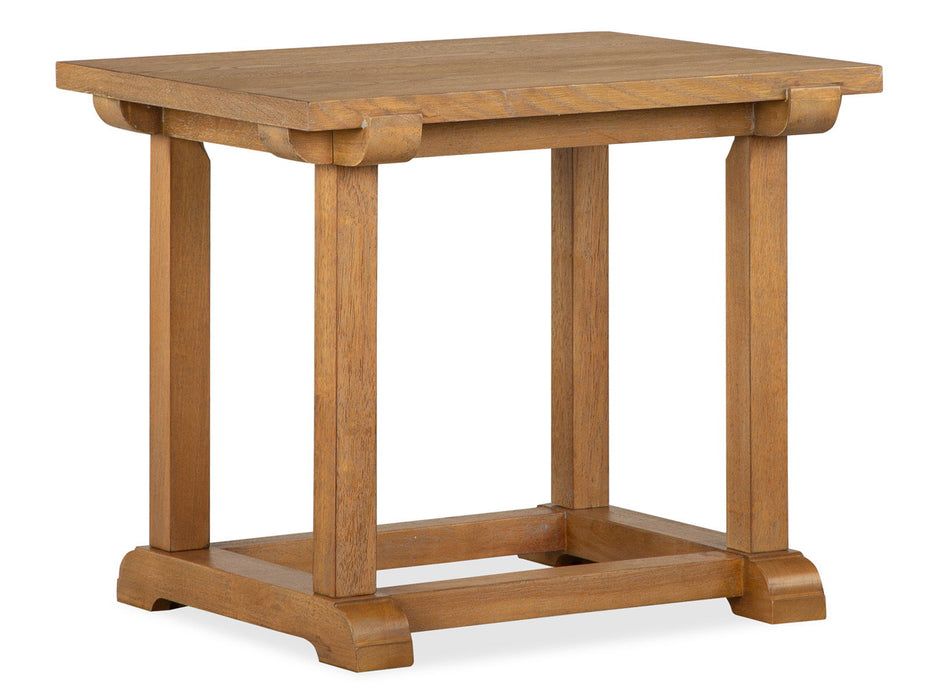 Lindon - Rectangular End Table - Belgian Wheat