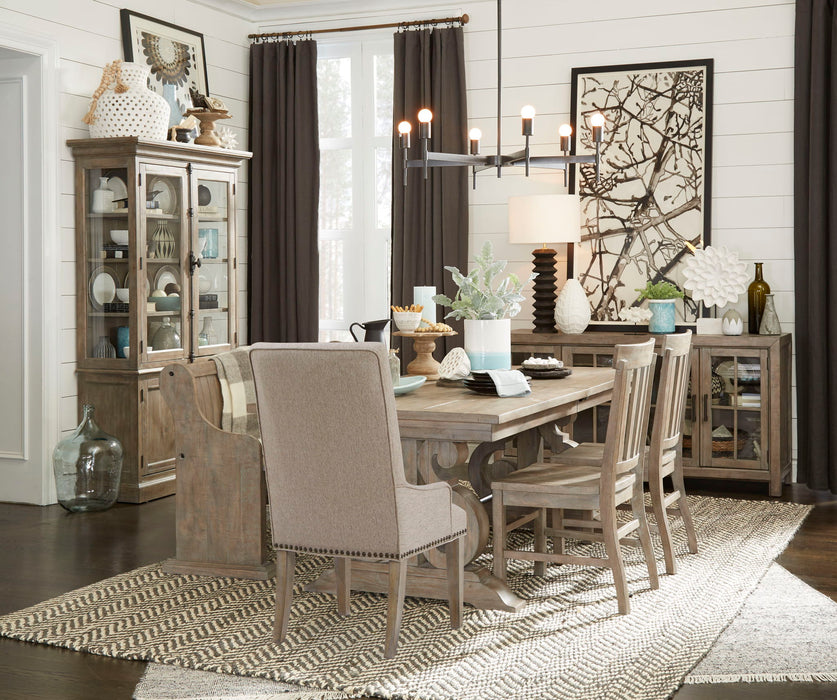 Tinley Park - Bench With Back - Dove Tail Grey