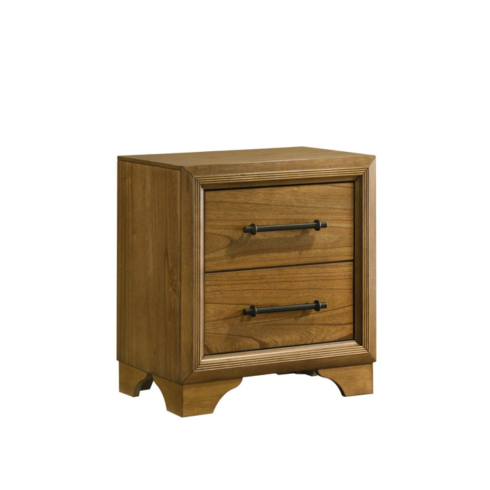 Harmony - 2-Drawer Nightstand With USB - Walnut