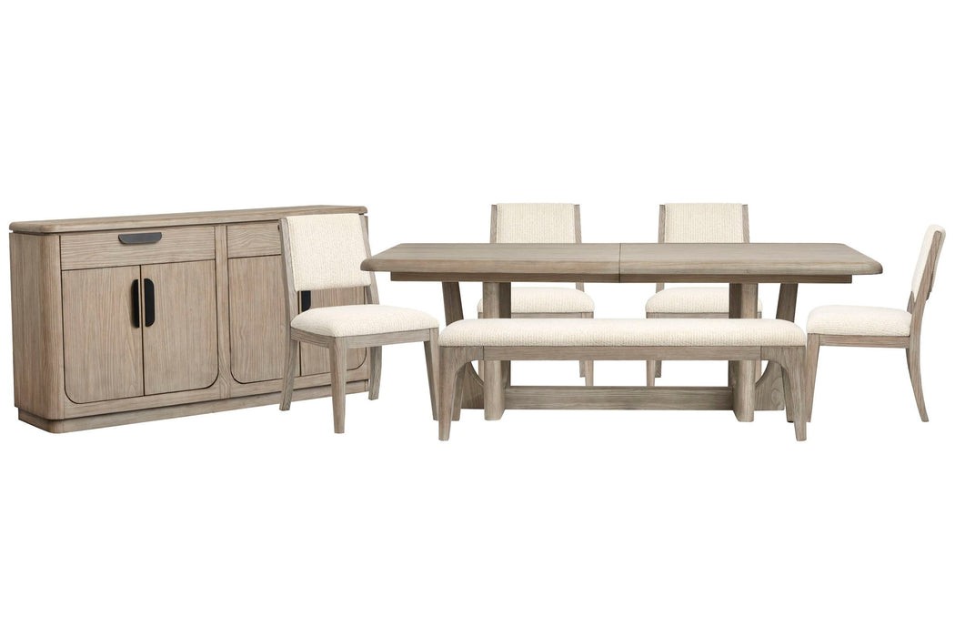 Braelyn - Extendable Trestle Dining Table Set