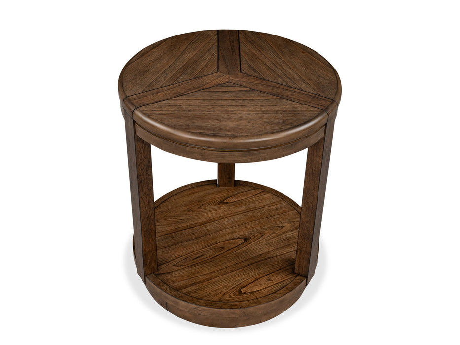 Connolly - Round End Table - Brown