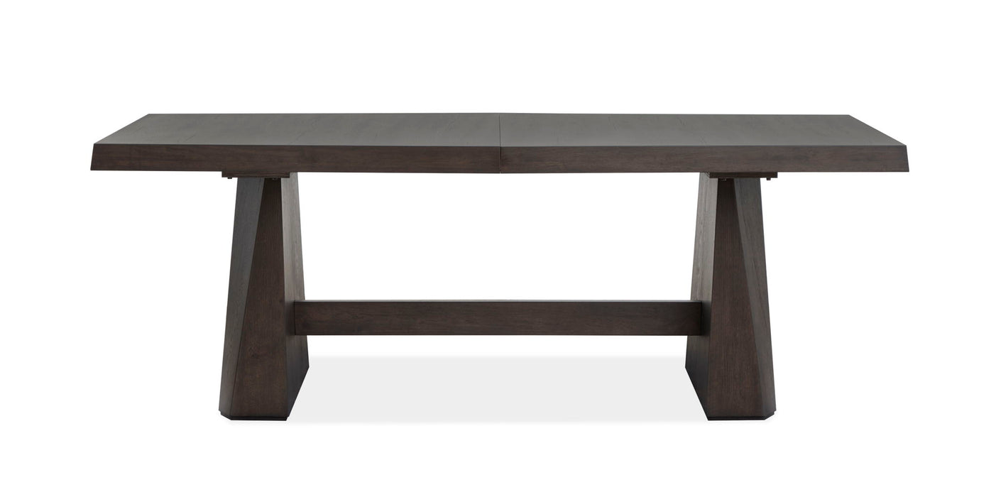 Tauren - 5 Piece Extendable Double Pedestal Dining Table Set