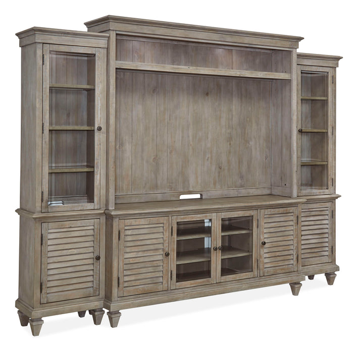 Calistoga - Rustic Entertainment Wall - Dovetail Gray