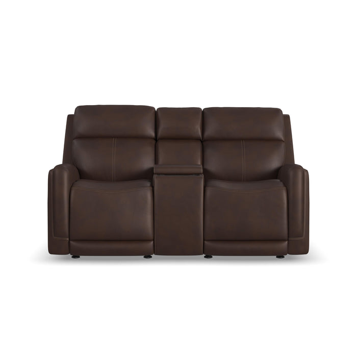 Alister - Power Gliding Loveseat With Console, Power Headrests & Lumbar