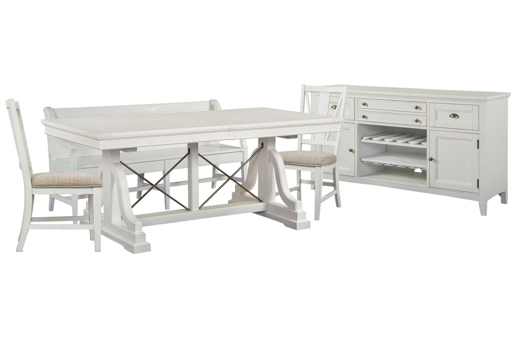 Heron Cove - Extendable Trestle Dining Table Set