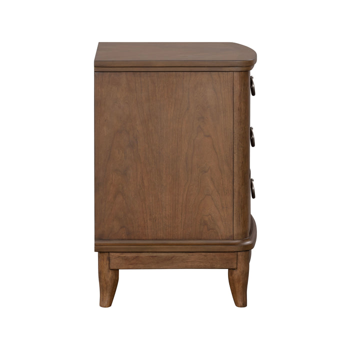 Bellevue - 3-Drawer Nightstand - Whiskey Brown