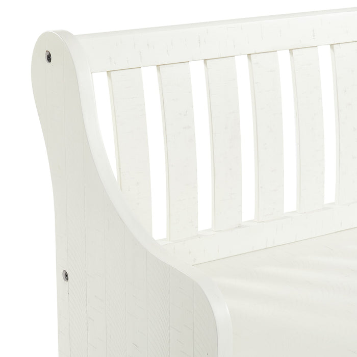 Stone - Counter Pew Bench - White