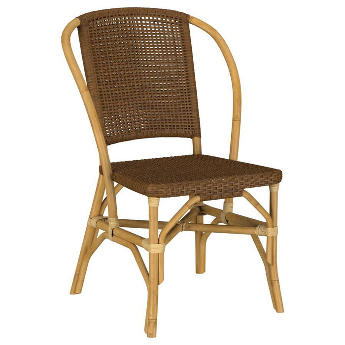 Lexley - Woven Rattan Dining Side Chair (Set of 2) - Brown