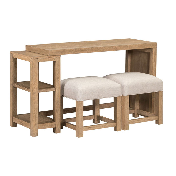 Corso - 3 Piece Console Set - Natural & Concrete