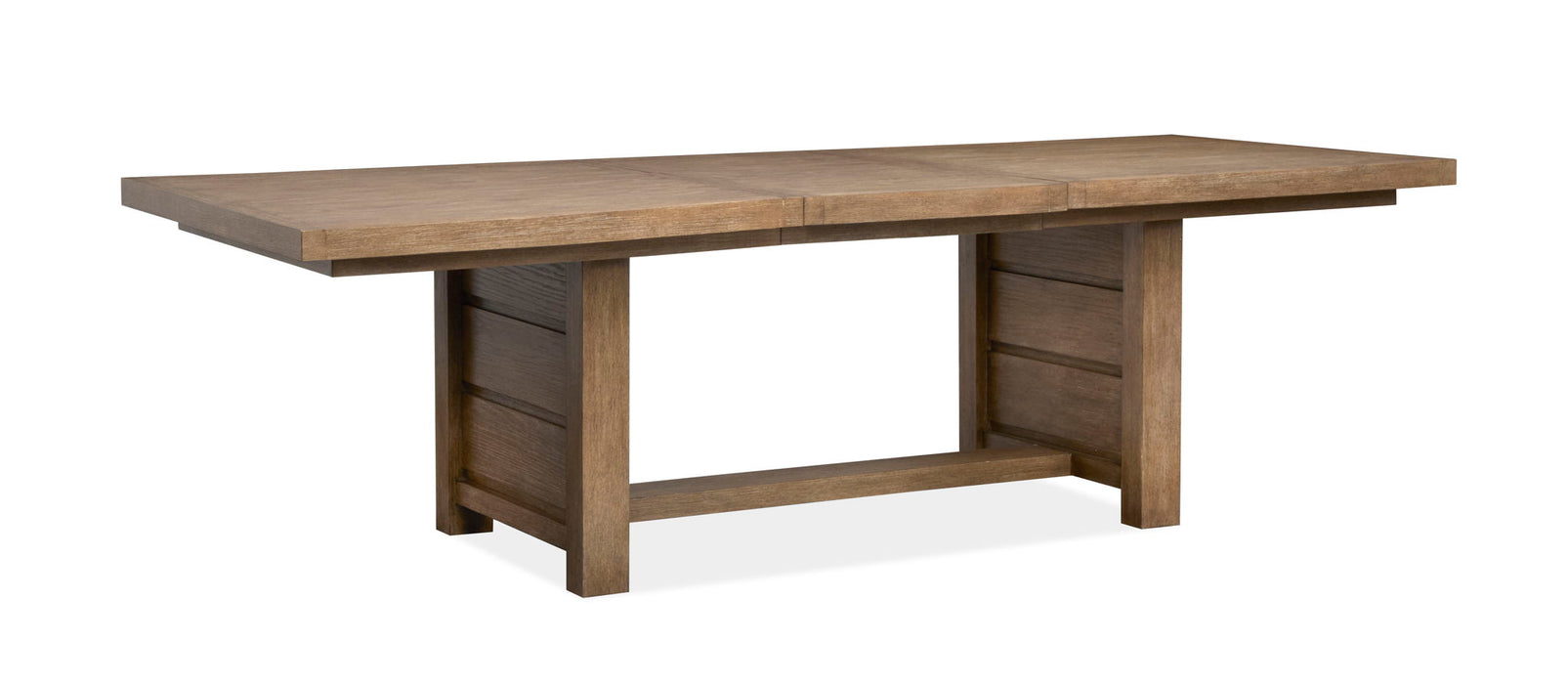 Plum Creek - 4 Piece Extendable Trestle Dining Table Set