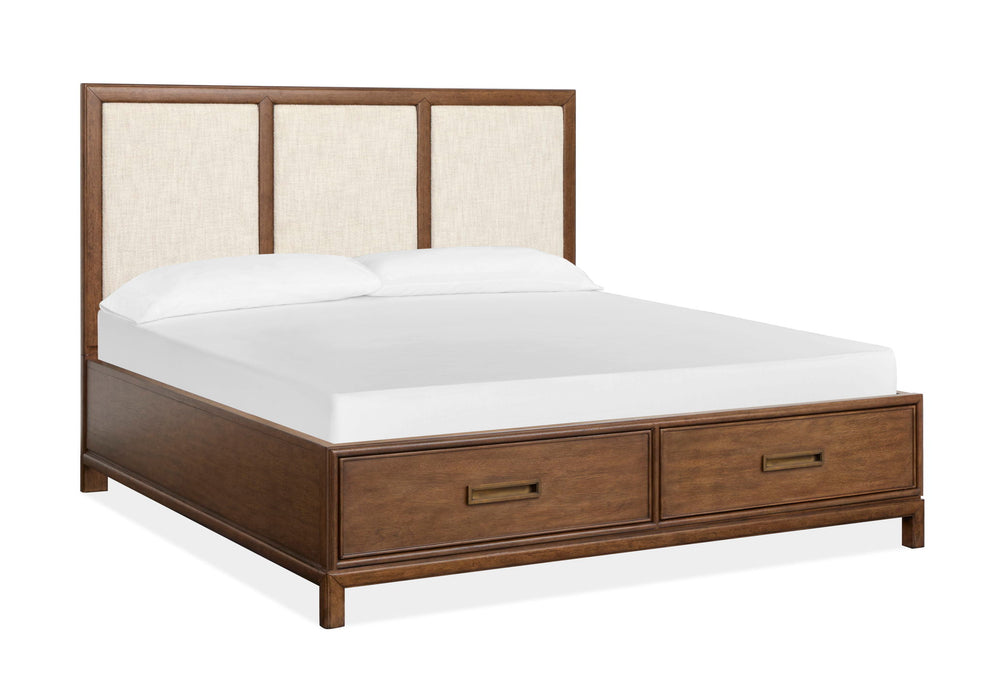 Ridgefield - Complete Panel Storage Bed With Upholstered Headboard