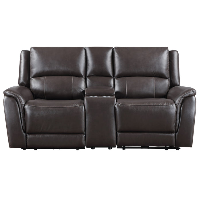 Alexandria - Power Reclining Console Loveseat