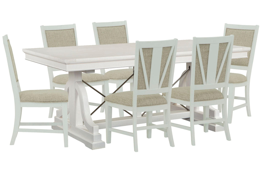 Heron Cove - Extendable Trestle Dining Table Set