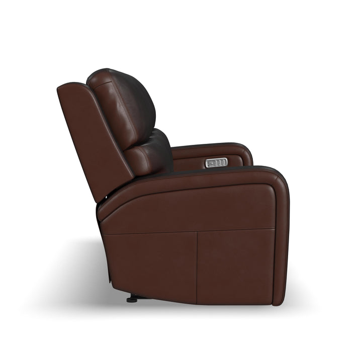 Oasis - Power Reclining Sofa With Power Headrests, Lumbar, Heat & Massage