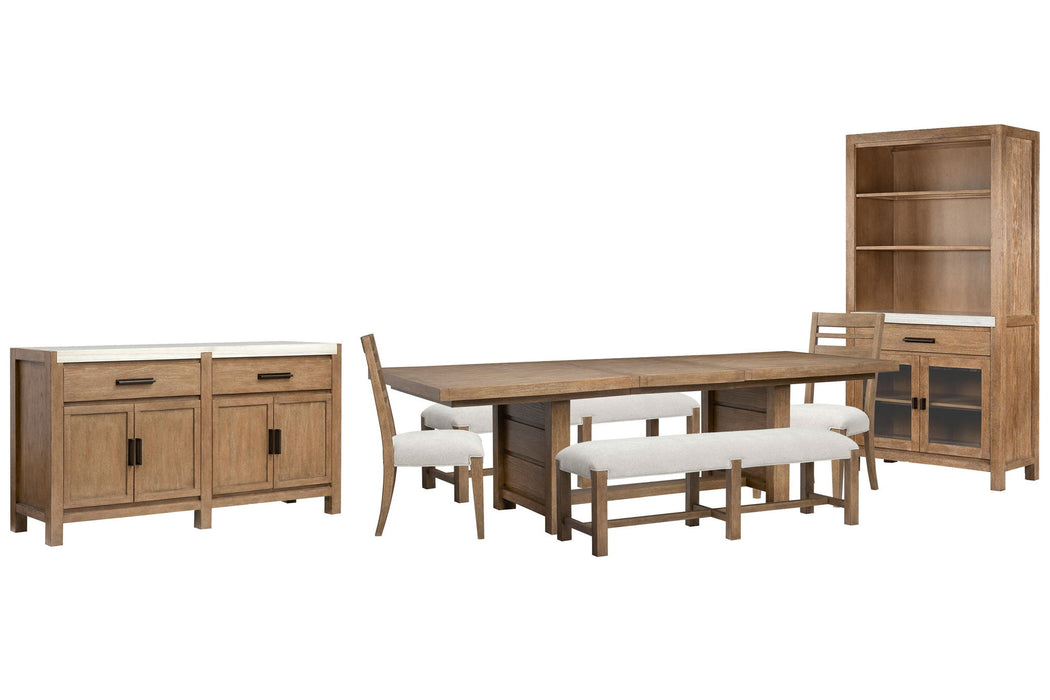 Plum Creek - Trestle Dining Table Set