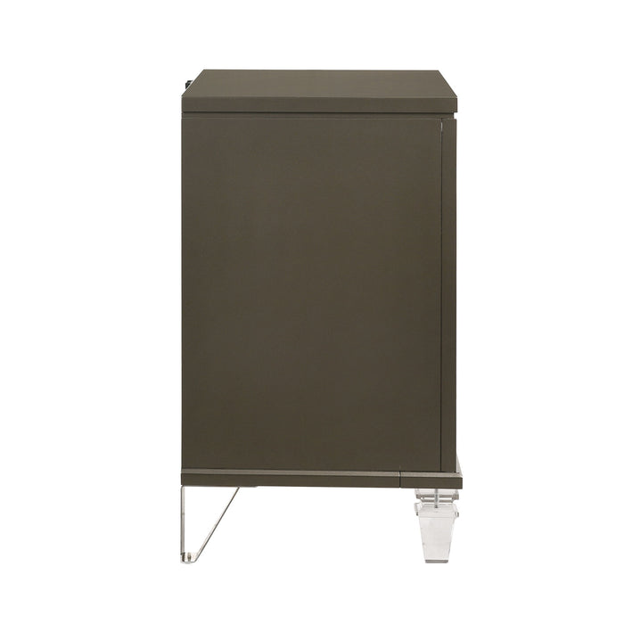 Twenty Nine - 2-Drawer Nightstand With USB - Dark Brown