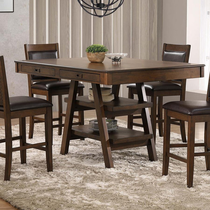 Dewey - Rectangular Counter Height Dining Table - Walnut