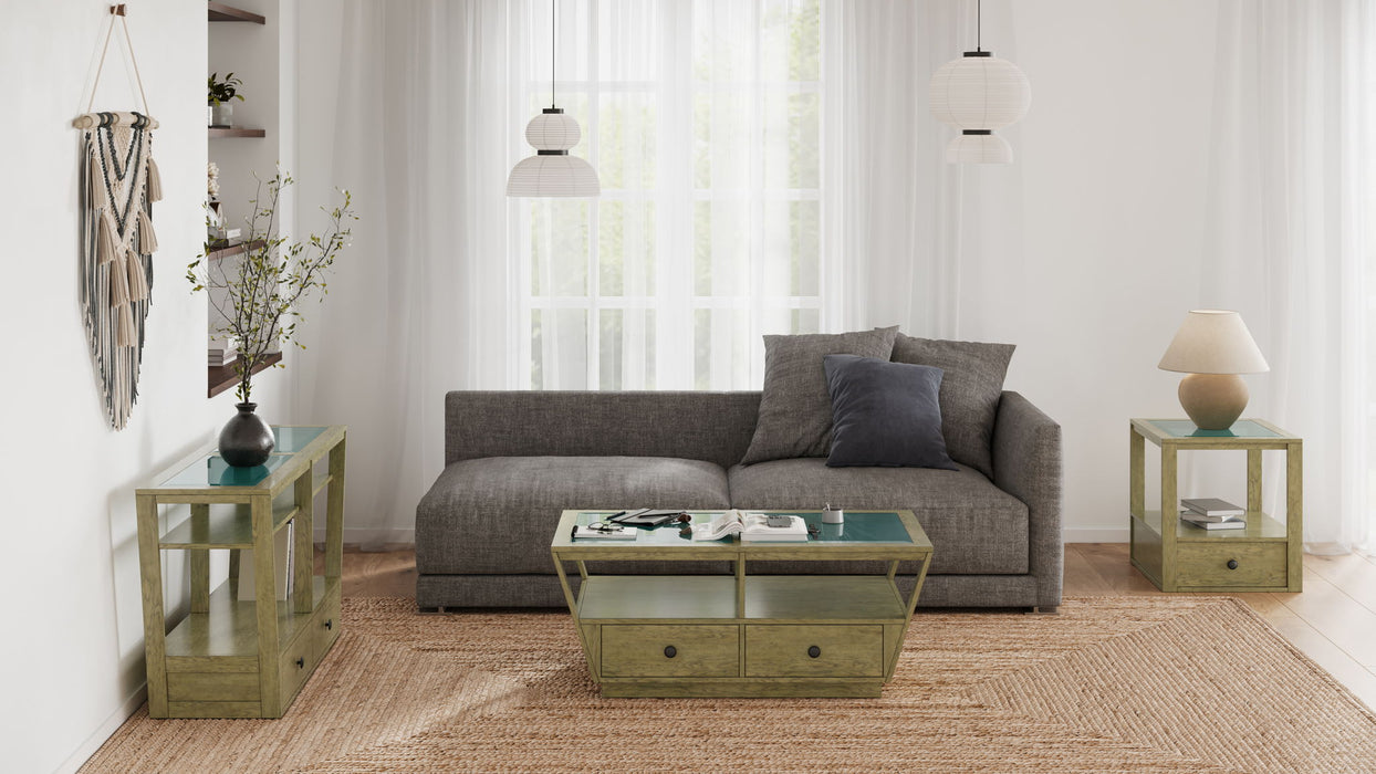 Elora - Demilune Sofa Table - Walnut