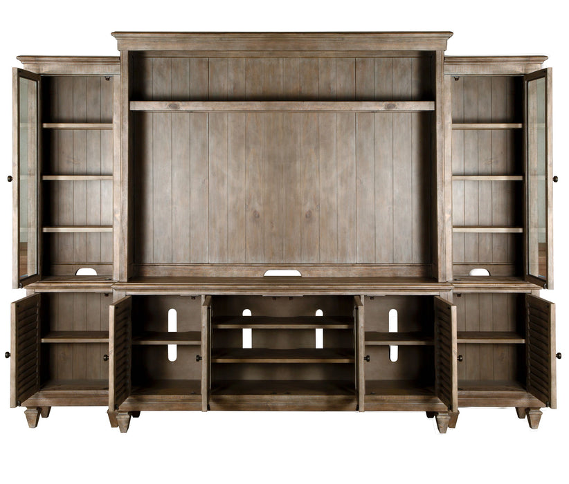 Calistoga - Rustic Entertainment Wall - Dovetail Gray